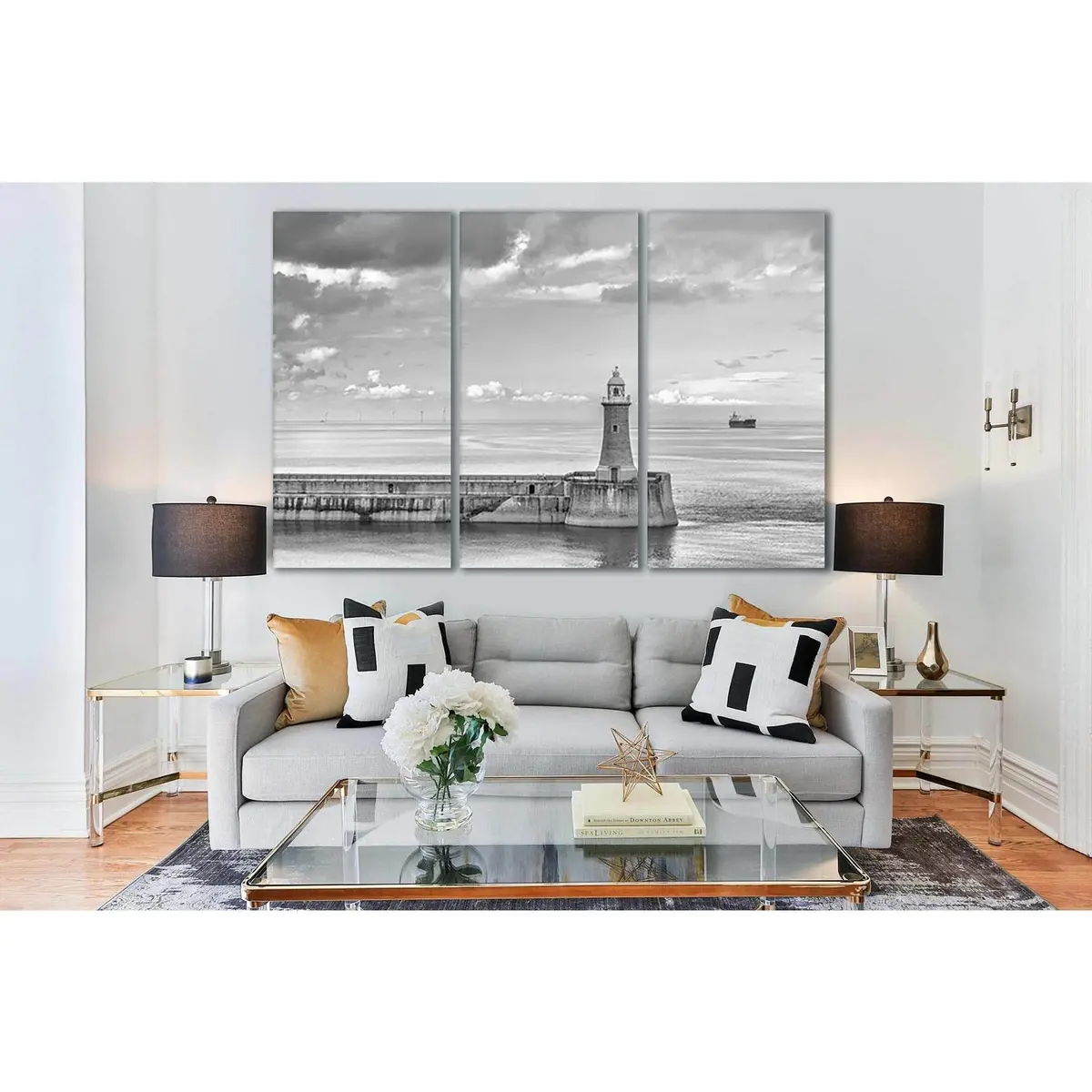 Lighthouse Black And White №Sl98 Ready To Hang Canvas Print 5