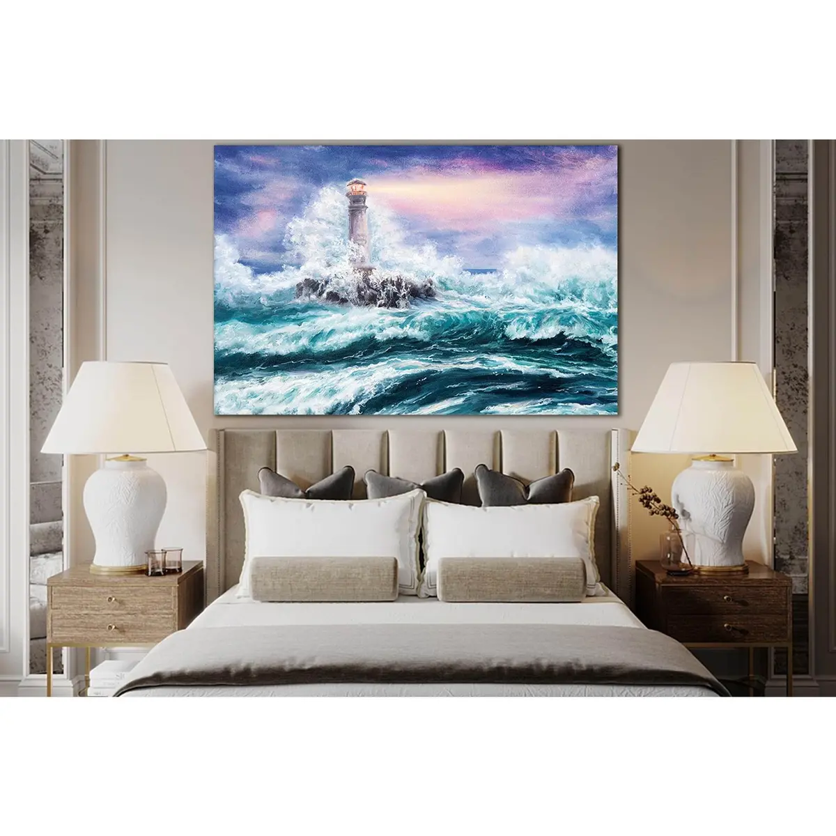 Lighthouse During Storm №Sl561 Ready To Hang Canvas Print 2