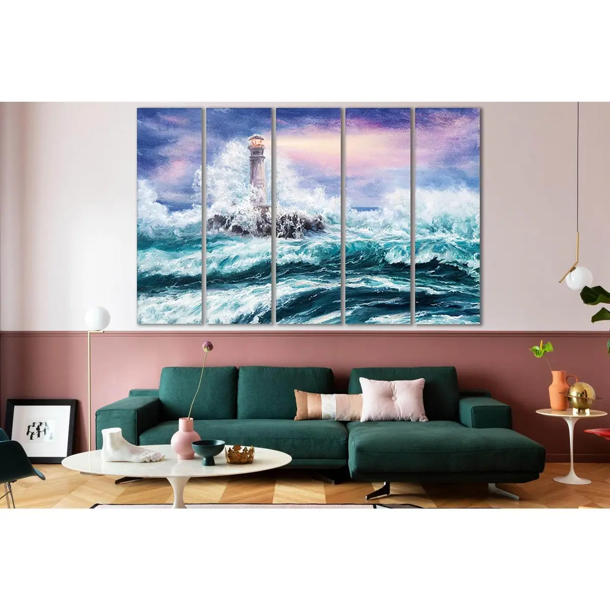 Stormy Sea Lighthouse Canvas Art №SL561 – Premium Ready-to-Hang Wall Decor - Image 3