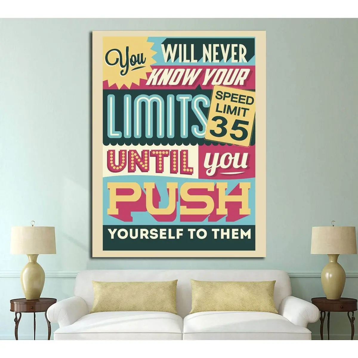Limits №4544 Ready To Hang Canvas Print 1