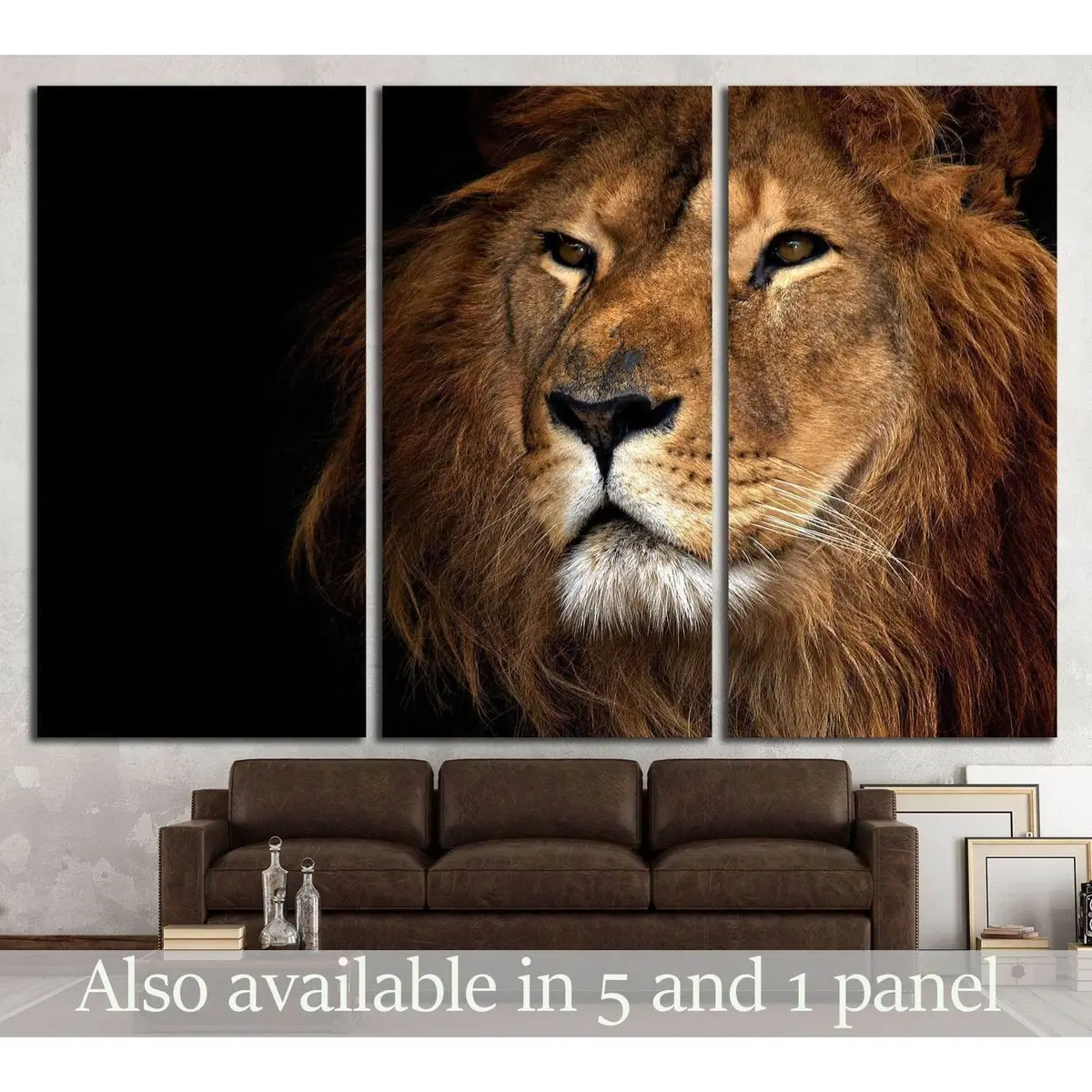 Lion №1837 Ready To Hang Canvas Print 5