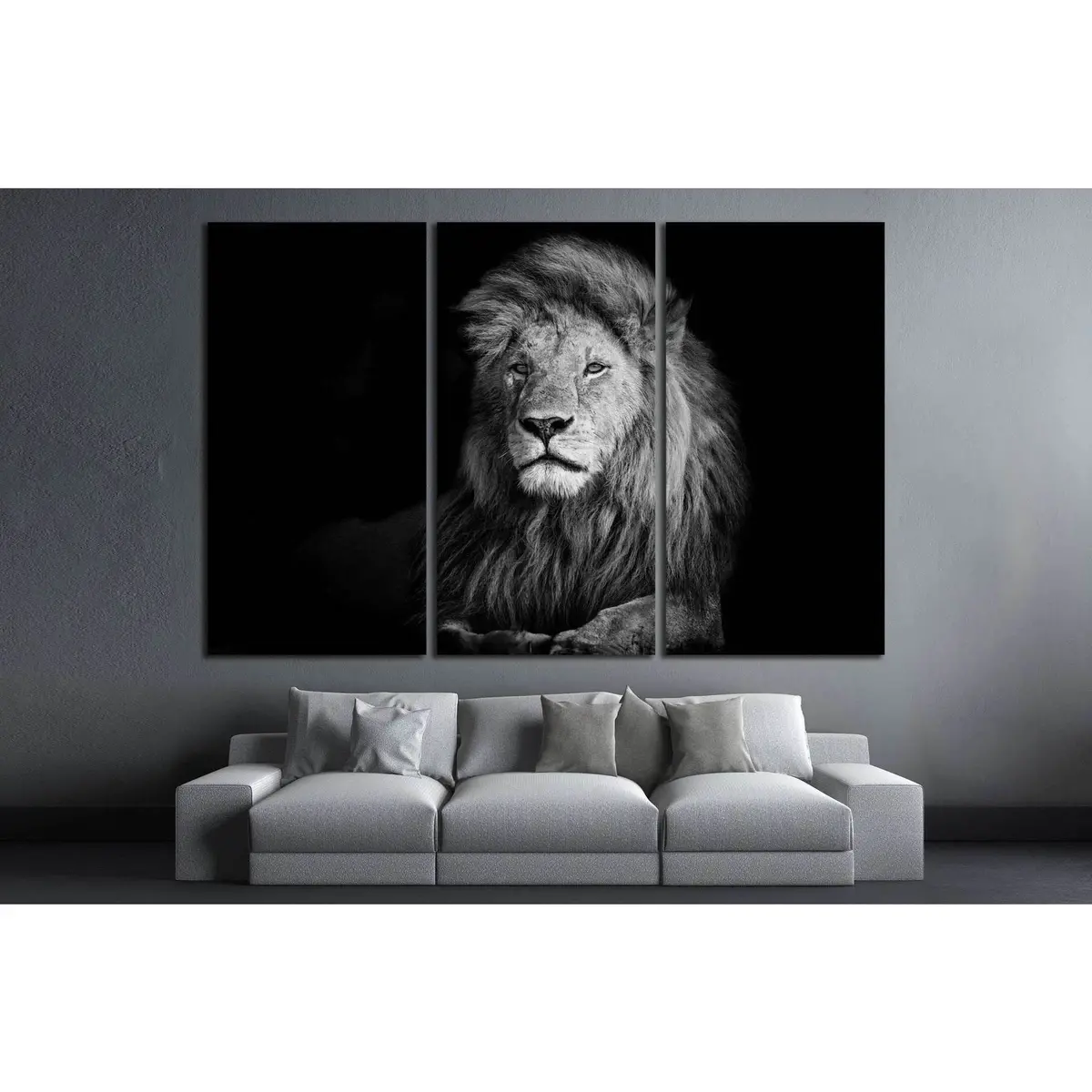 Lion №188 Ready To Hang Canvas Print 5