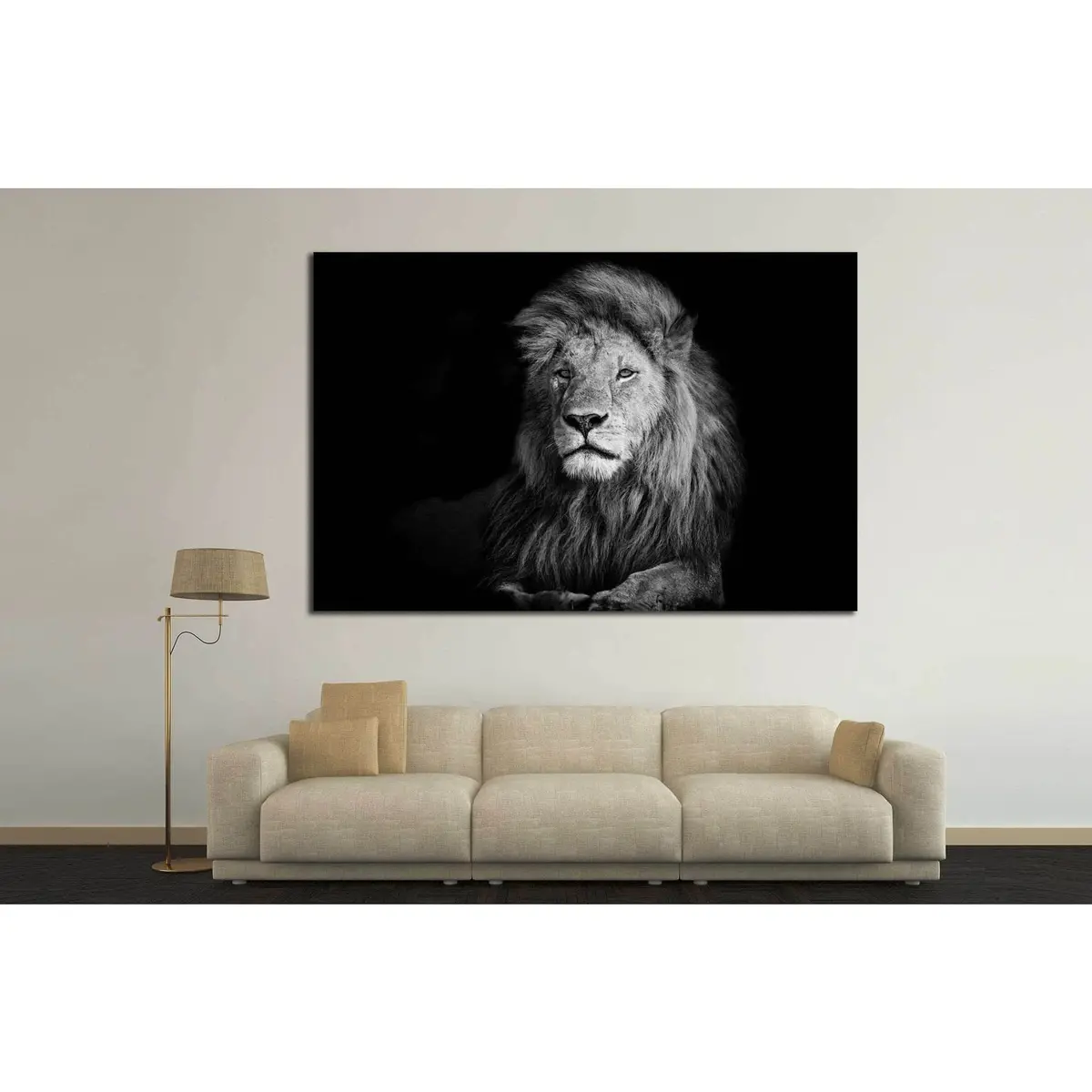 Lion №188 Ready To Hang Canvas Print 3