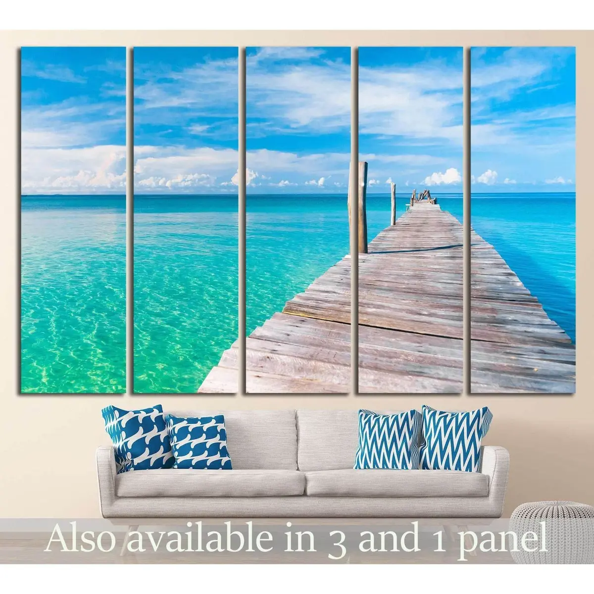 Living Is Easy Calm Meditation Canvas Wall Art – Ready-to-Hang Print #1308