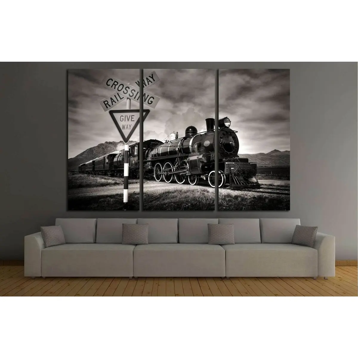 Locomotive №230 Ready To Hang Canvas Print 5