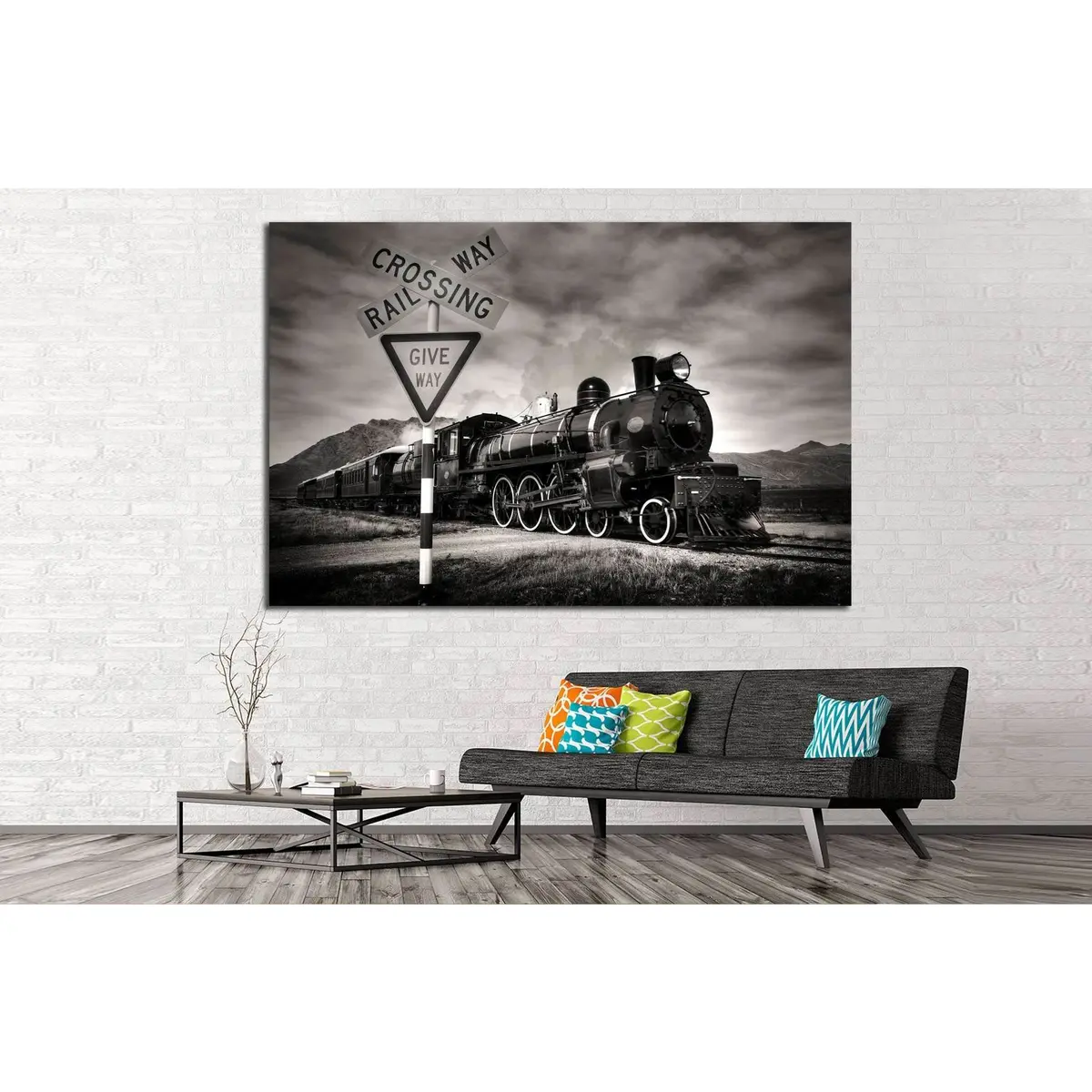 Locomotive №230 Ready To Hang Canvas Print 3