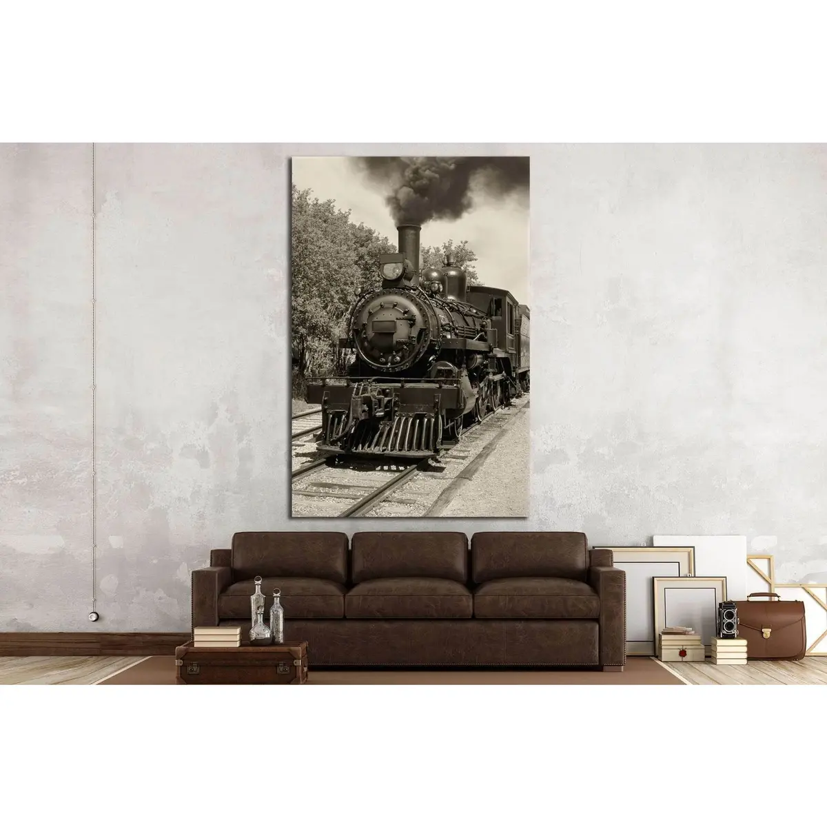 Locomotive Wall Art №235 Ready To Hang Canvas Print 4