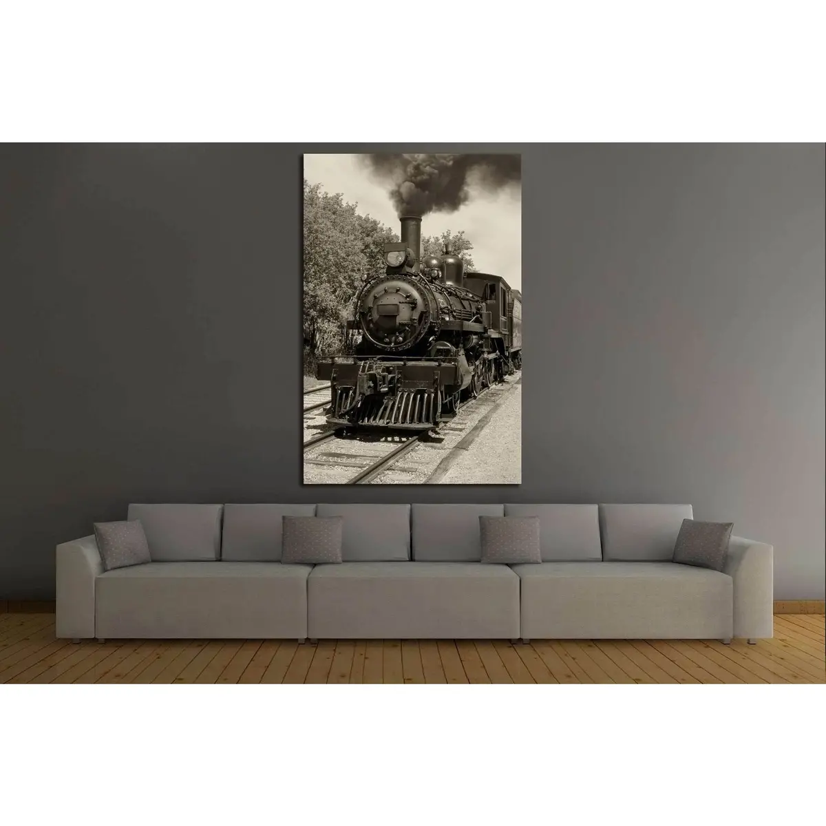 Locomotive Wall Art №235 Ready To Hang Canvas Print 3