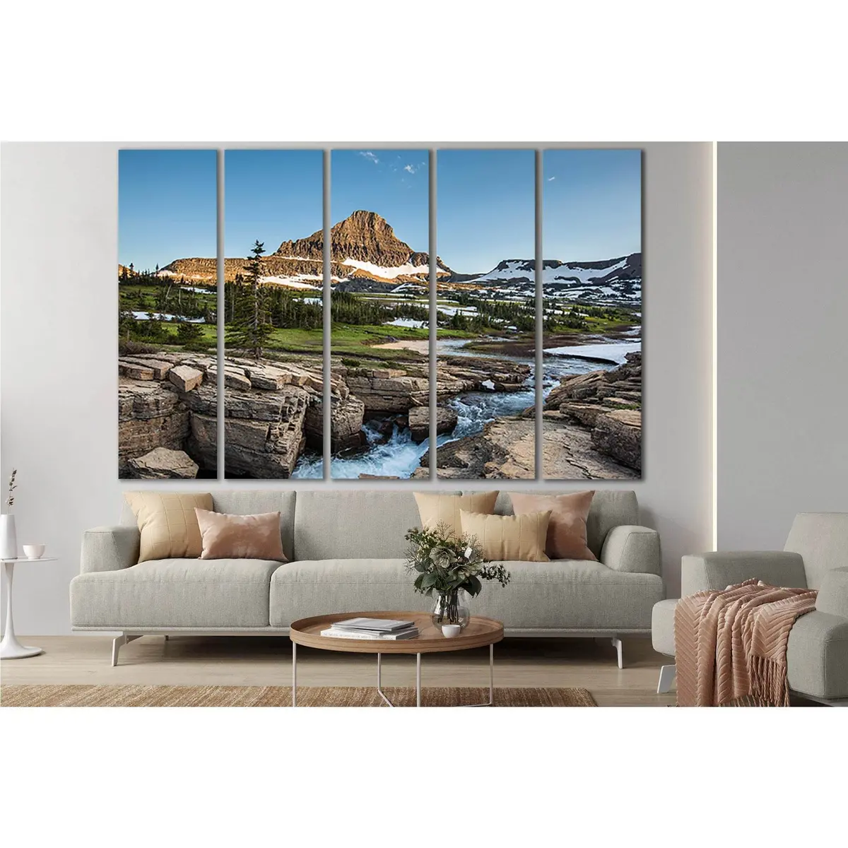 Logan Pass Glacier Wall Art – SL1343 Ready-to-Hang Canvas Print - Image 3