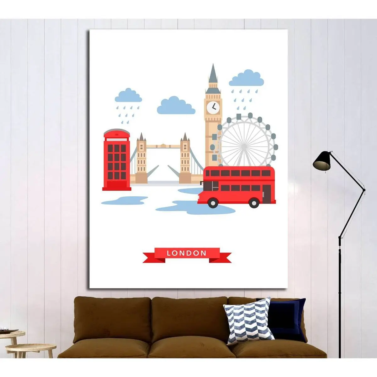 London №4531 Ready To Hang Canvas Print 1