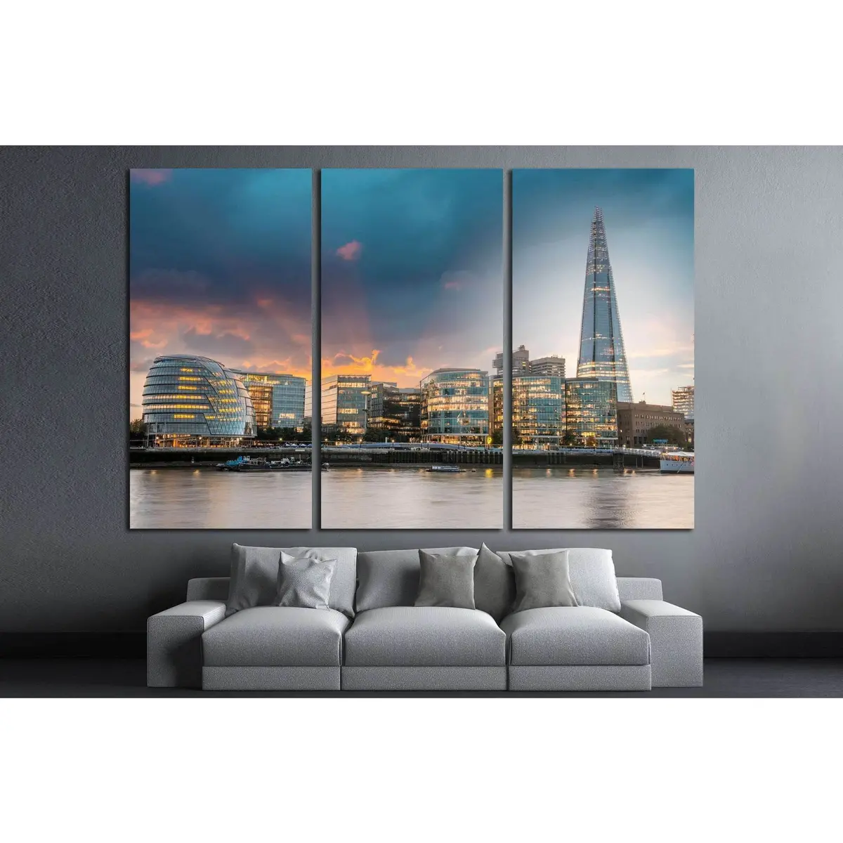 London City Hall №785 Ready To Hang Canvas Print 5
