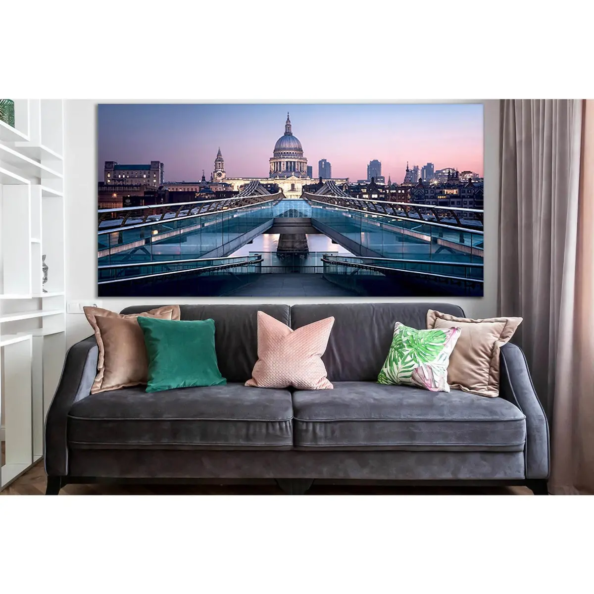 London Millennium Bridge №Sl1103 Ready To Hang Canvas Print 1