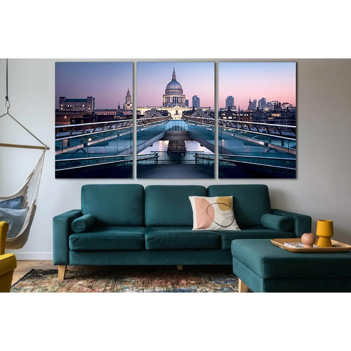 London Millennium Bridge №Sl1103 Ready To Hang Canvas Print 5