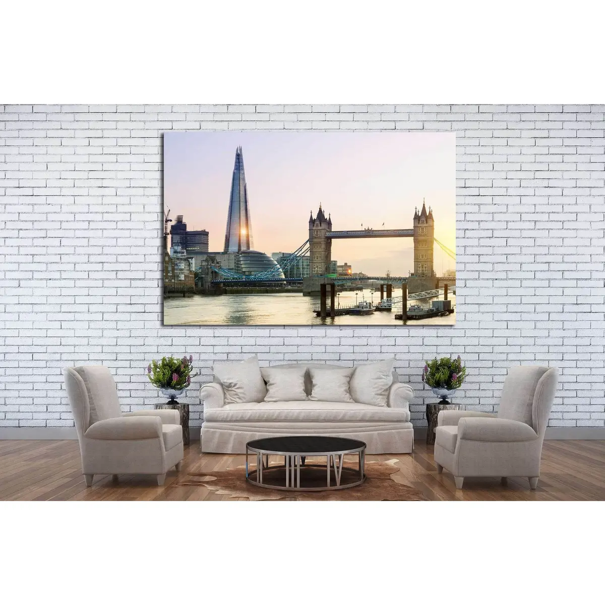 London, Tower Bridge №572 Ready To Hang Canvas Print 3