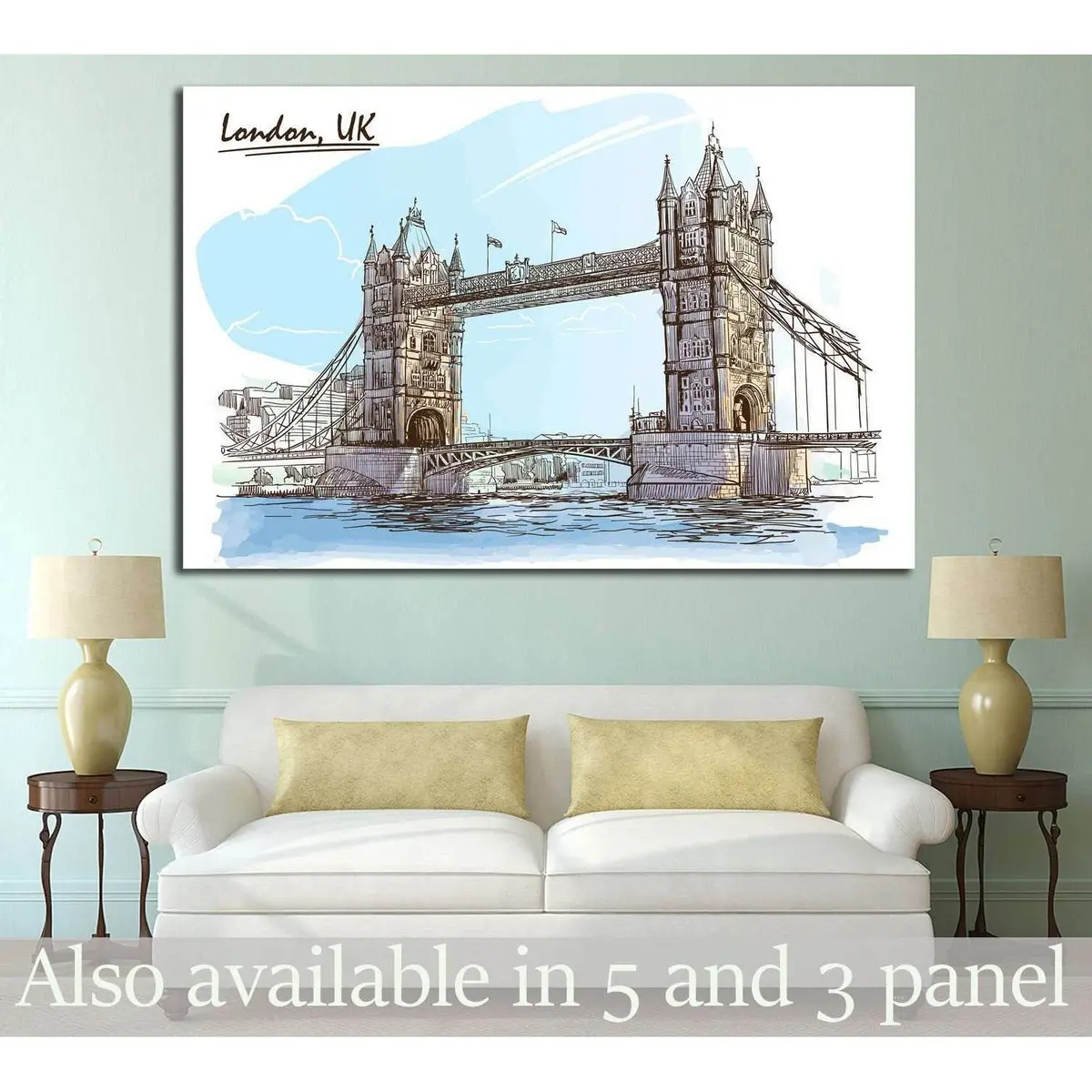 London, Uk №577 Ready To Hang Canvas Print 1