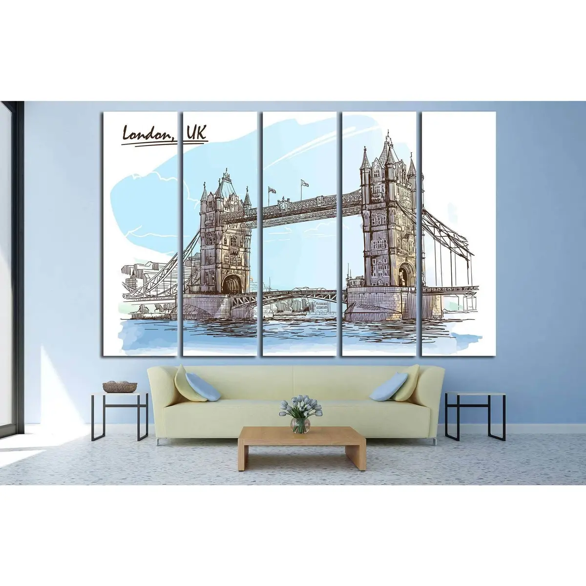 London UK #577 Premium Ready-to-Hang Canvas Wall Art - Image 2