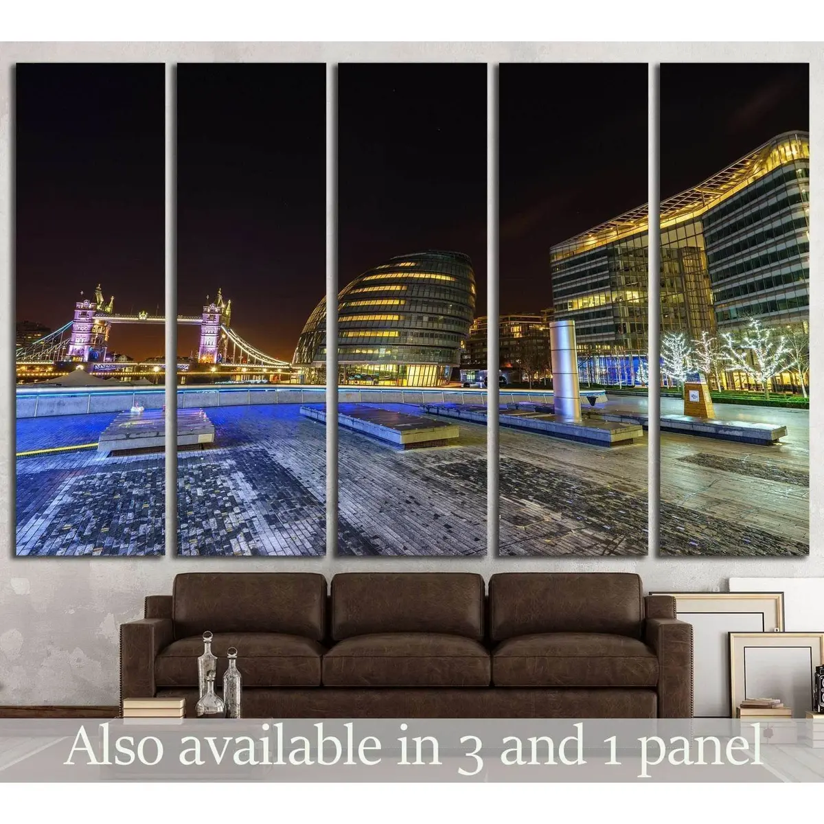 Tower Bridge London Canvas Wall Art – Ready-to-Hang Print #1261