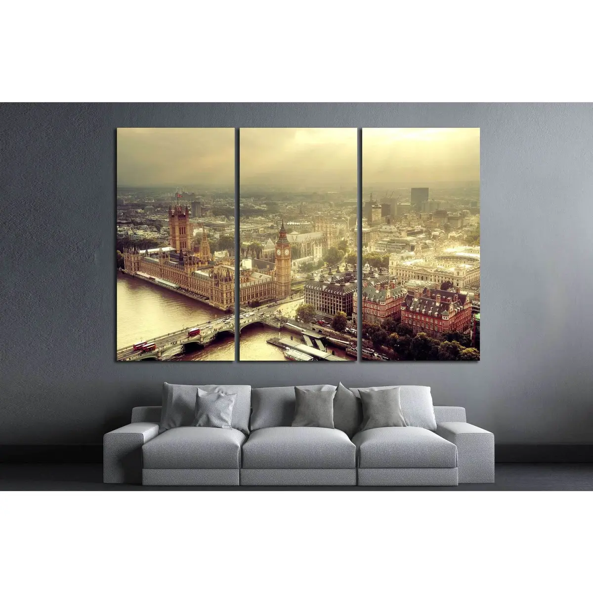 London Urban Cityscape №592 Ready To Hang Canvas Print 5