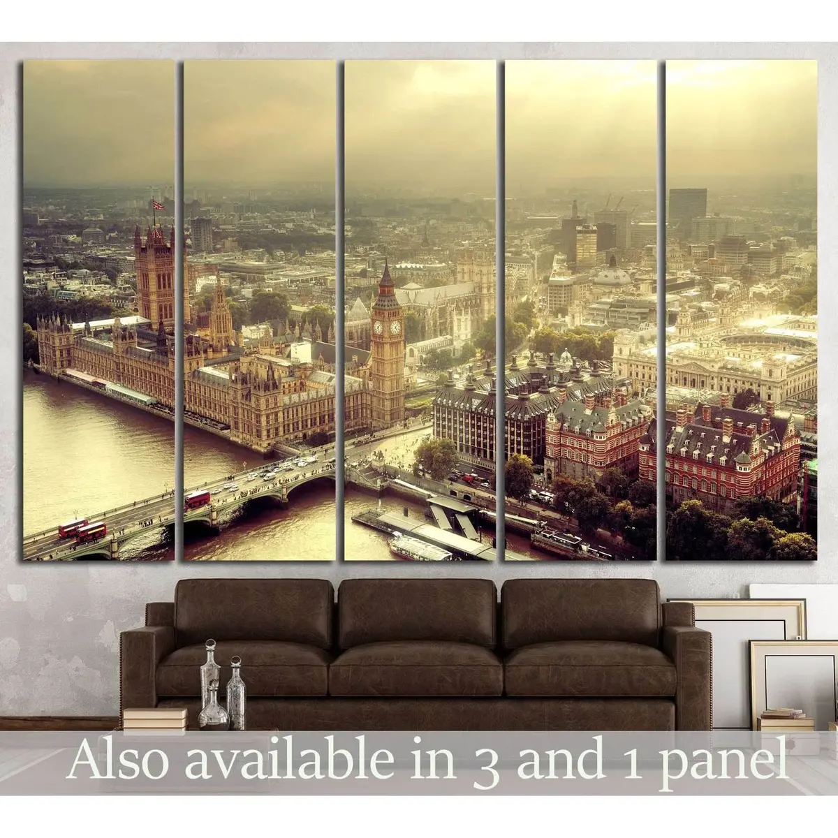 London Cityscape #592 Canvas Wall Art – Ready-to-Hang Print