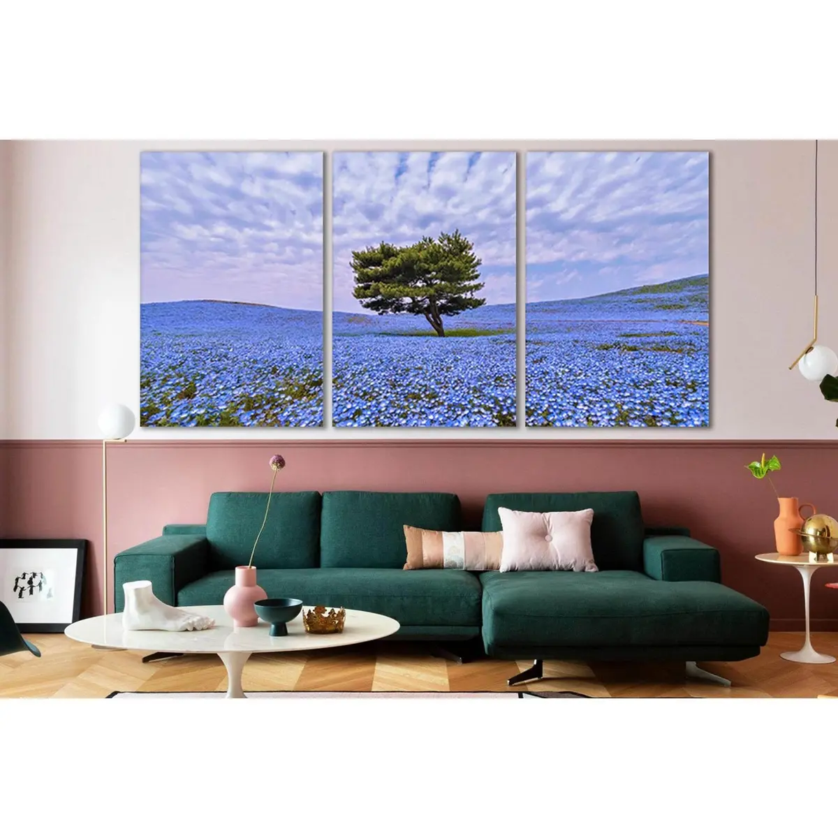 Lone Tree In Flower Field №Sl809 Ready To Hang Canvas Print 5