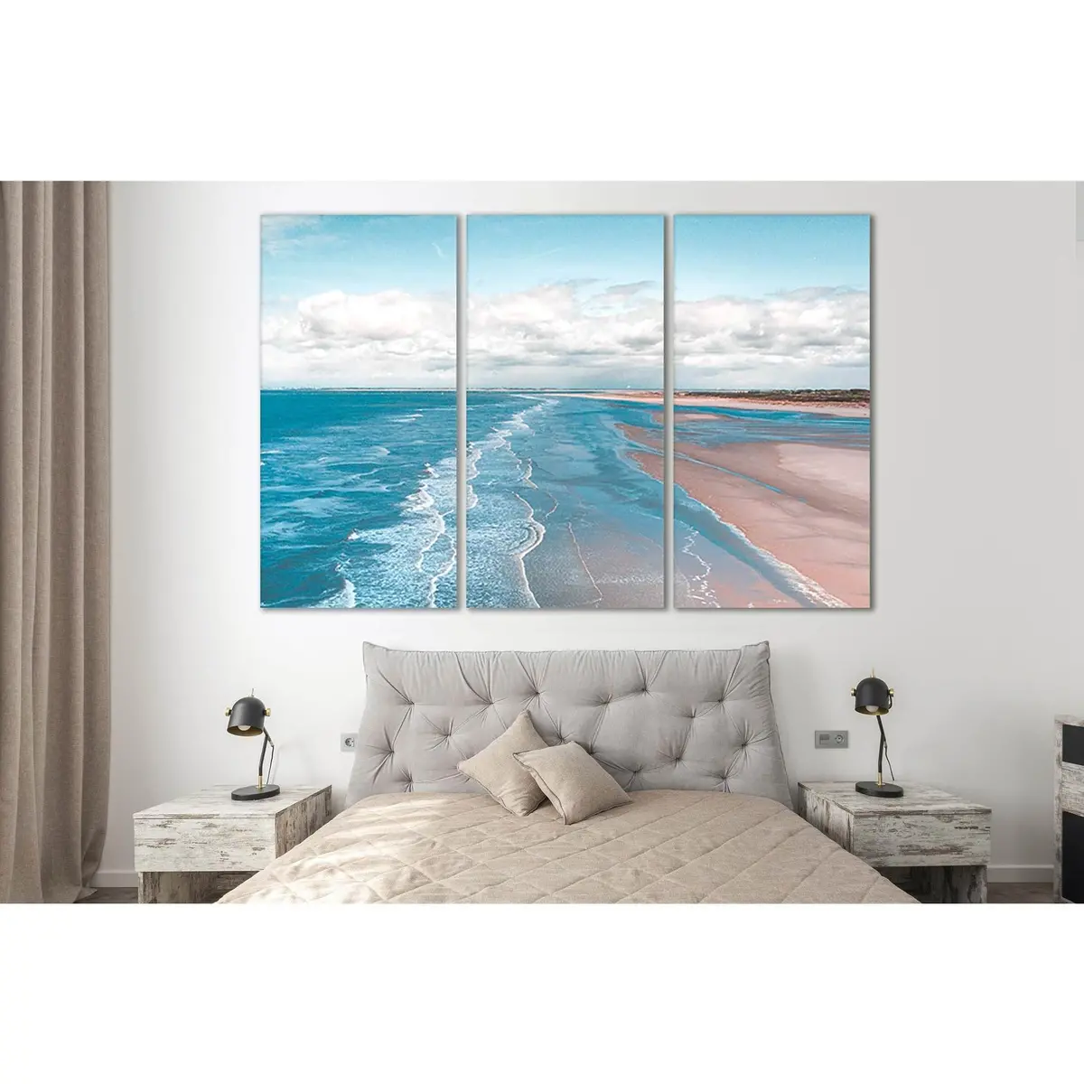 Long Sandy Beach №Sl124 Ready To Hang Canvas Print 5