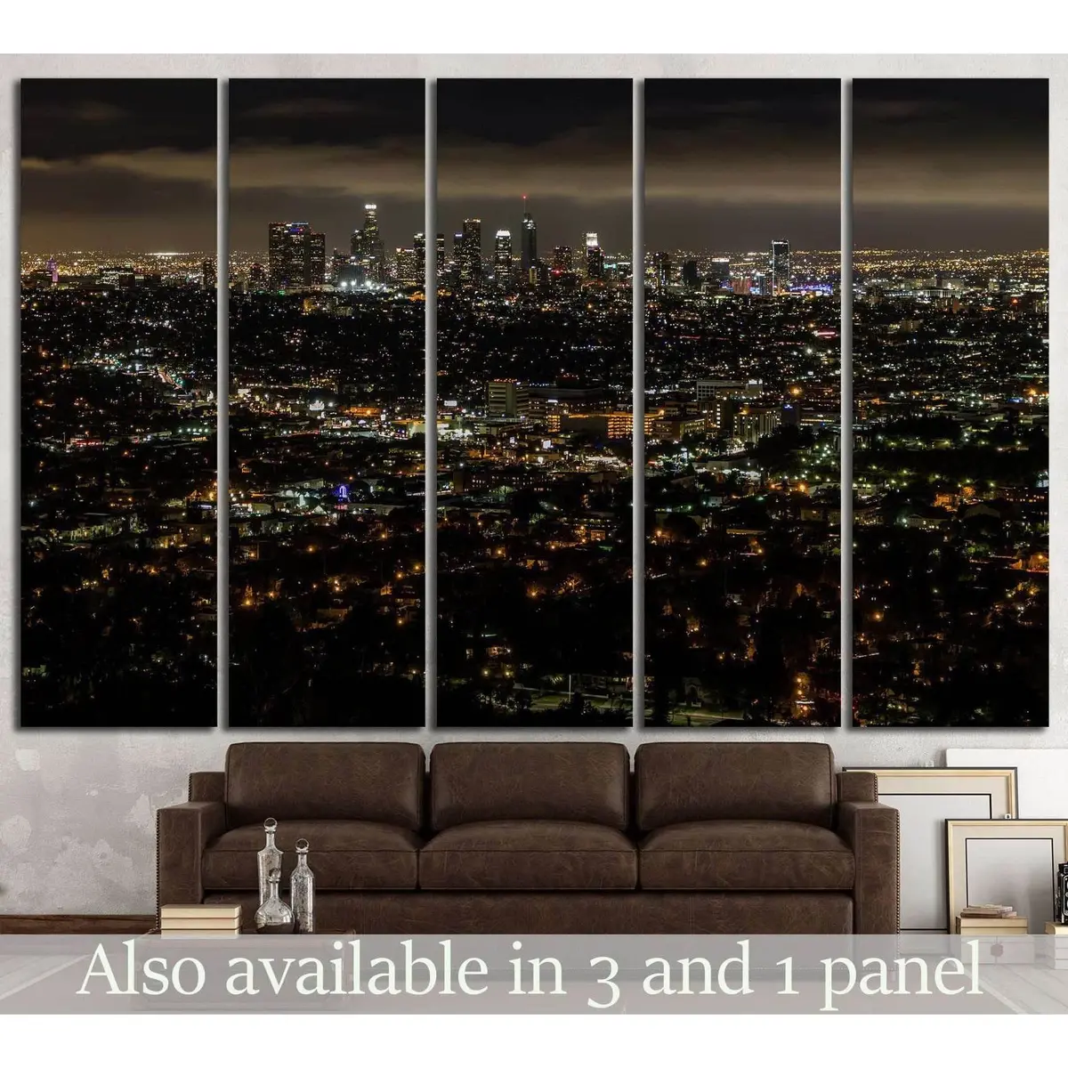 Los Angeles Skyline №820 Ready To Hang Canvas Print 5