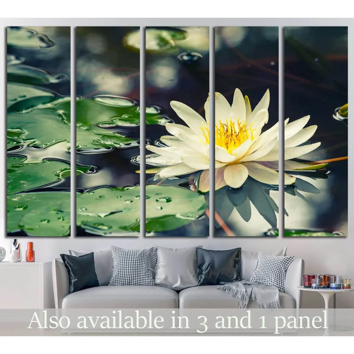 Lotus Flower No. 698 Premium Ready-to-Hang Canvas Art Print