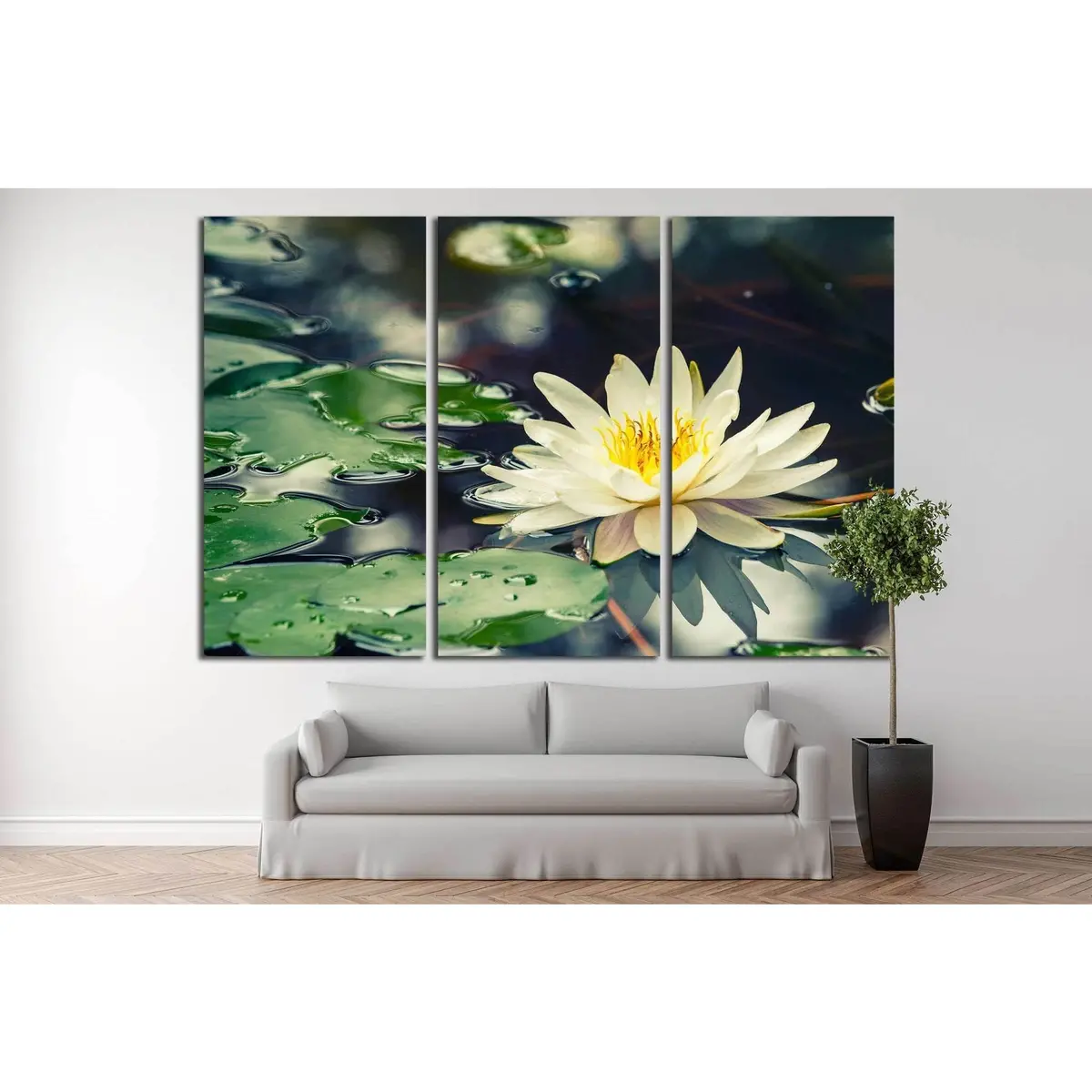 Lotus Flower №698 Ready To Hang Canvas Print 5