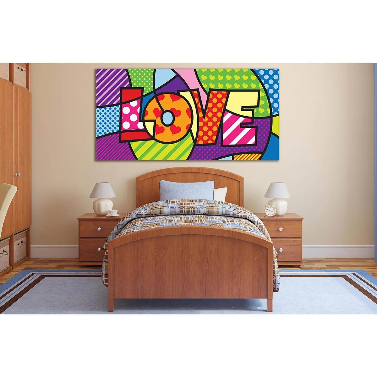 Love Pop Art №Sl540 Ready To Hang Canvas Print 1