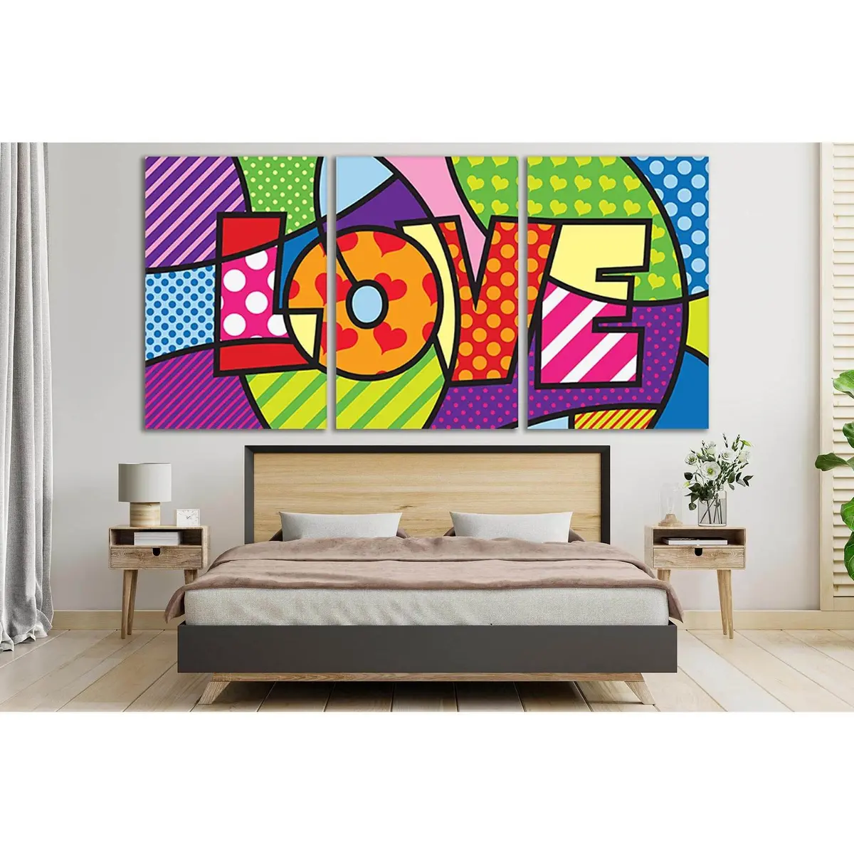 Love Pop Art №Sl540 Ready To Hang Canvas Print 5