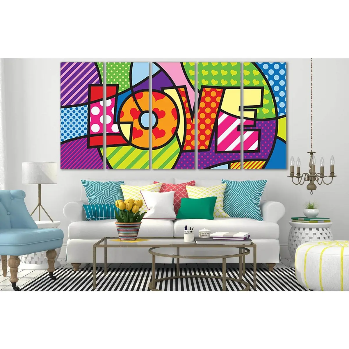 Love Pop Art SL540 Premium Canvas Wall Decor – Ready to Hang - Image 3