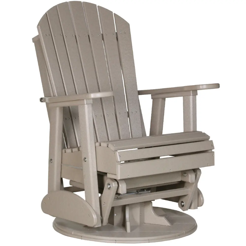 Luxcraft Polywood Adirondack 2' Swivel / Glider Chair 2