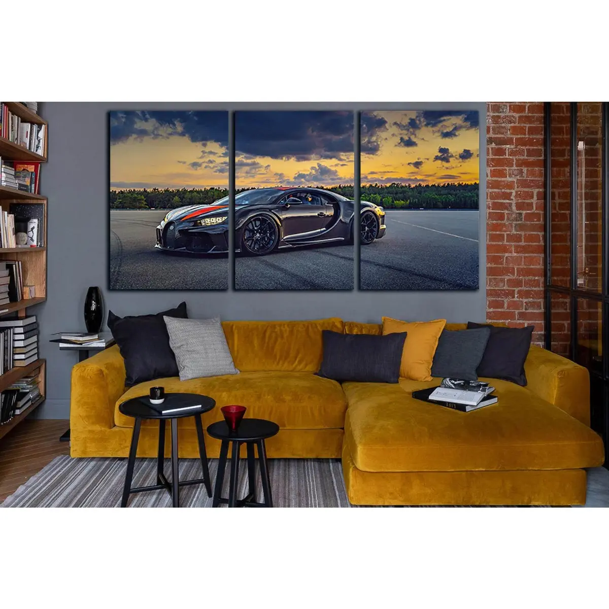 Luxury Beautiful Black Sports Car №Sl1436 Ready To Hang Canvas Print 5