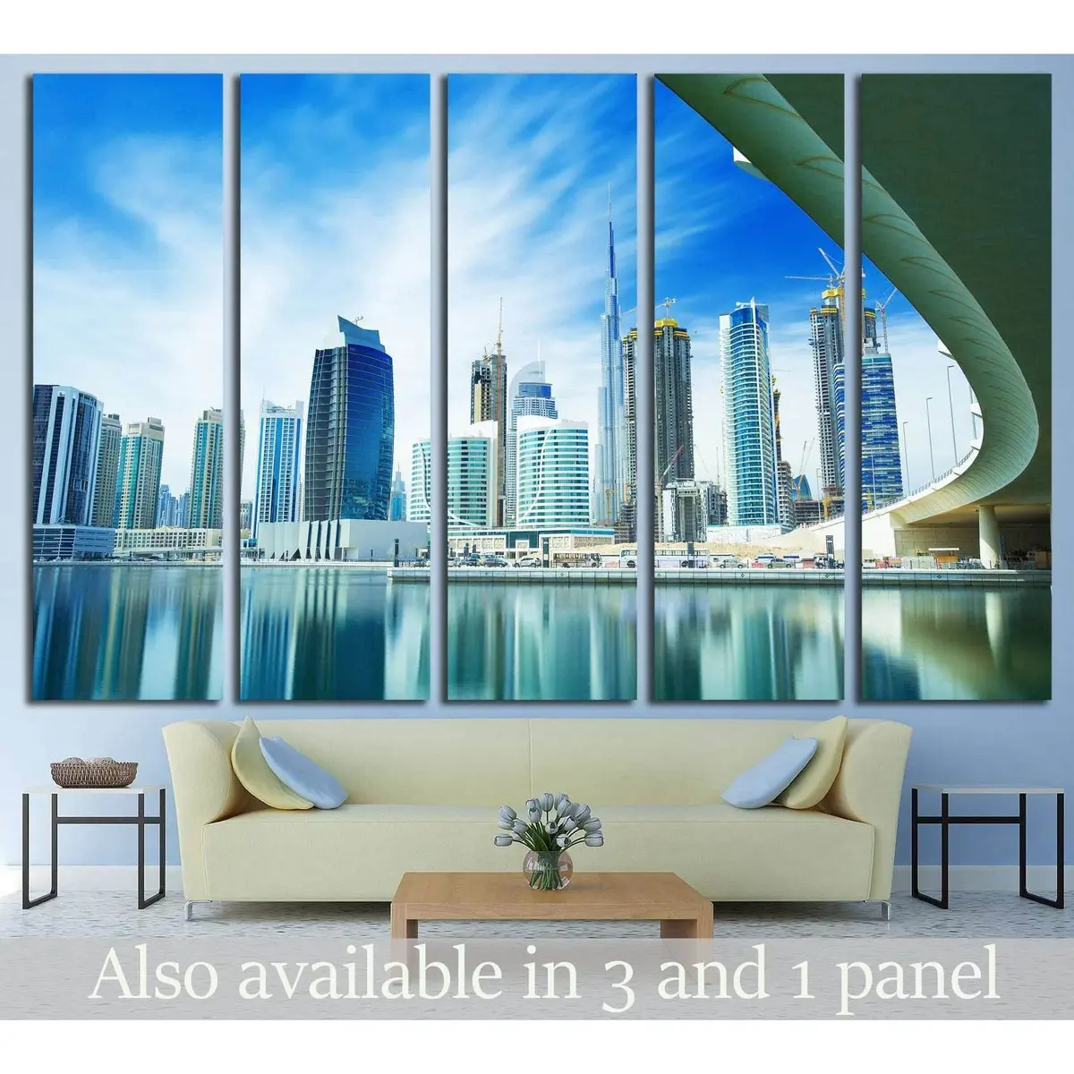 Dubai City Luxury Canvas Wall Art – Ready-to-Hang Print