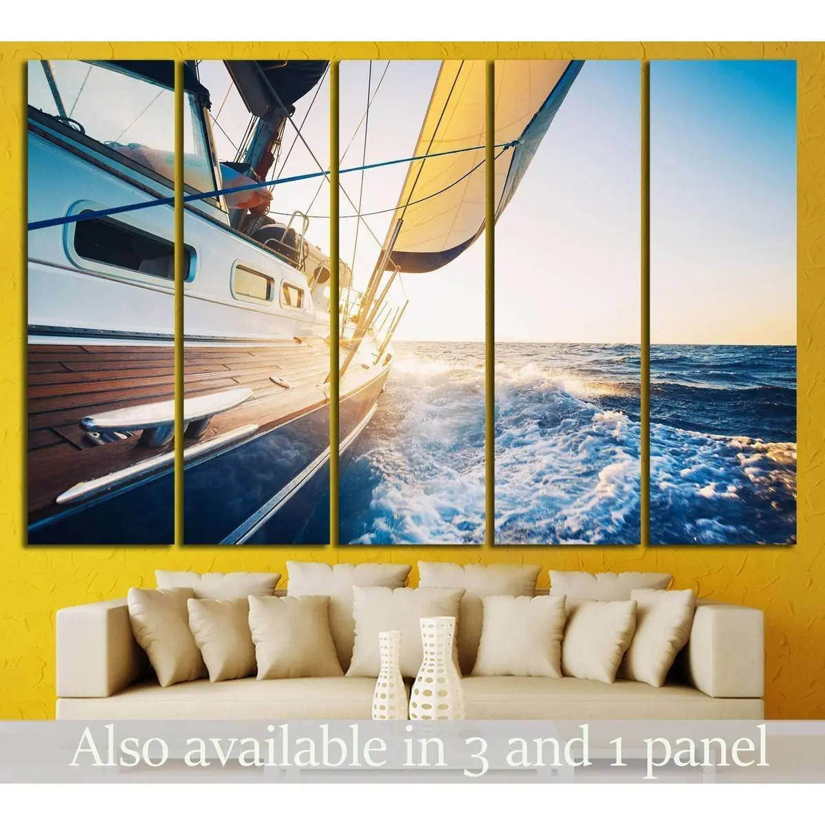 Elegant Yacht Art Print #211 — Premium Ready-to-Hang Canvas Wall Decor