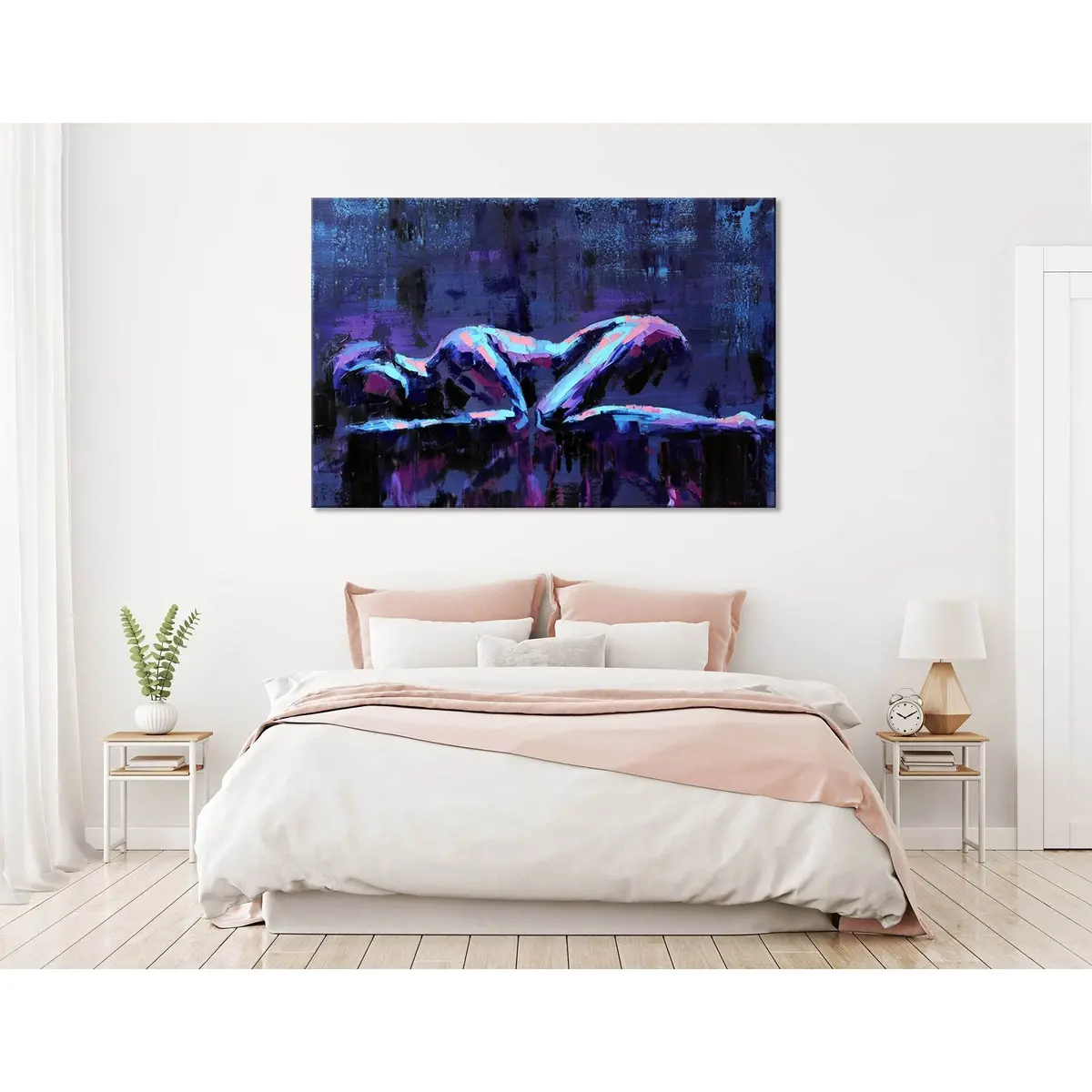 Lying Girls Abstract №04400 Ready To Hang Canvas Print 3