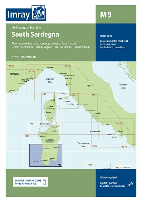 Imray M9 South Sardegna (Sardinia) 1