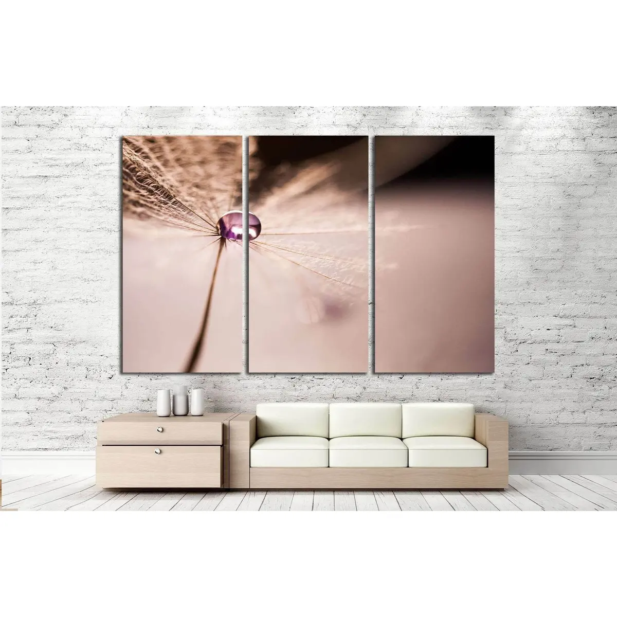 Macro Abstract Composition №1070 Ready To Hang Canvas Print 5