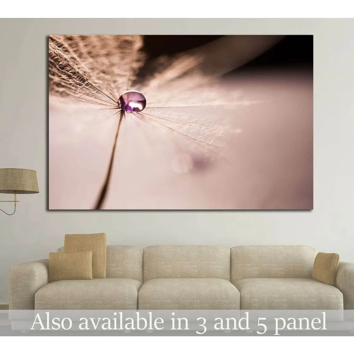 Macro Abstract Composition №1070 Ready To Hang Canvas Print 1