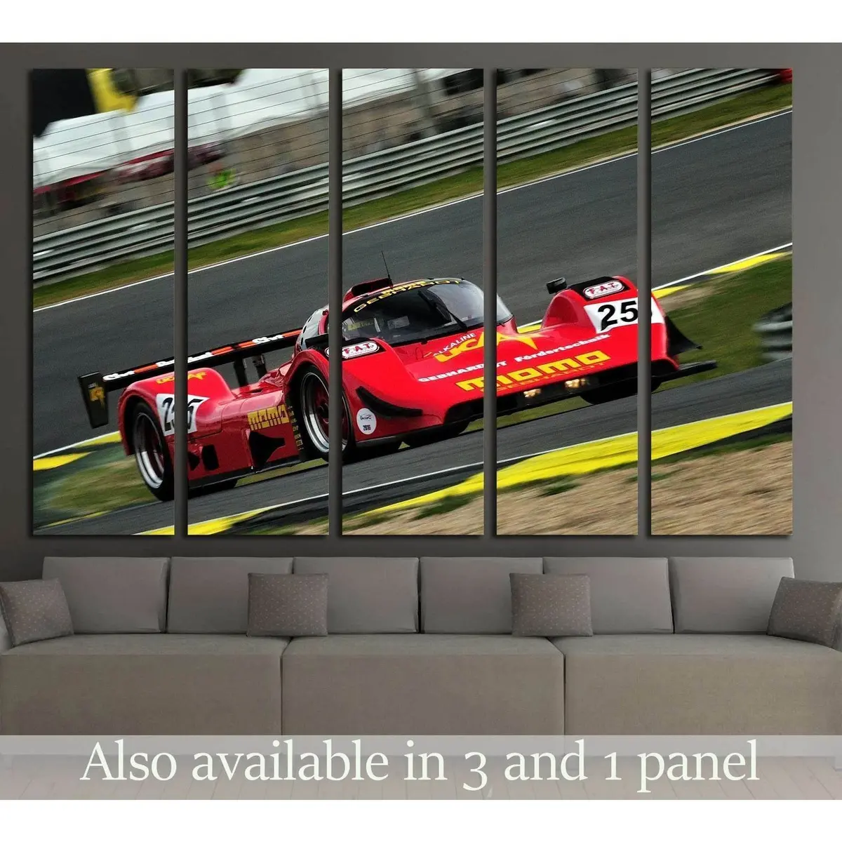 Michael Lyons Drives Gebhardt C91 at Jarama Classic in Madrid – Ready-to-Hang Canvas Print