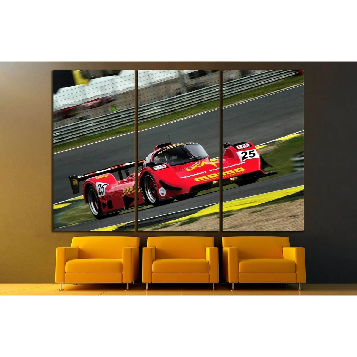 Madrid, Spain -Apr 1 British Driver Michael Lyons Races In A Gebhardt C91 During The Jarama Classic №2489 Ready To Hang Canvas Print 5
