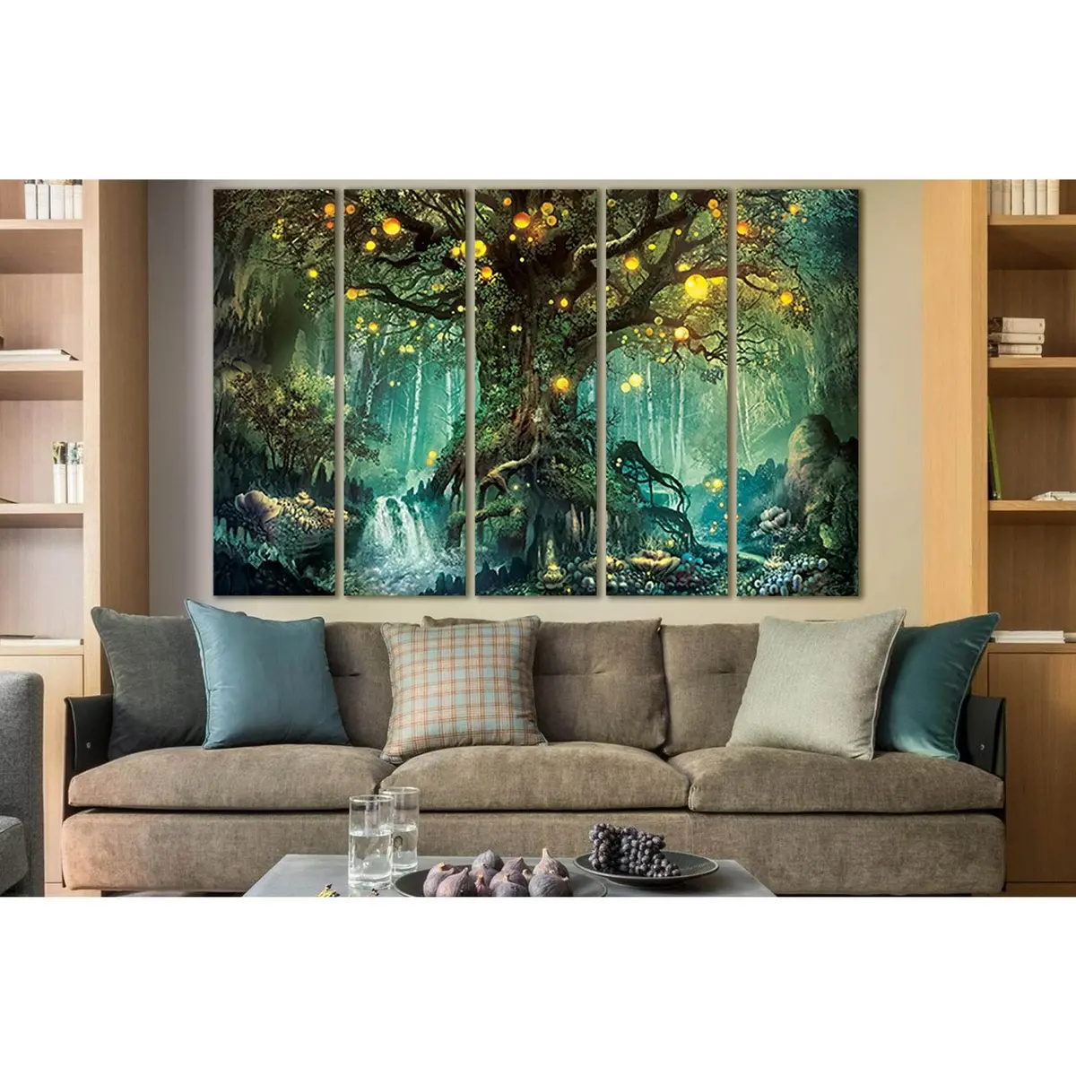Magic Tree No. SL1267 Premium Ready-to-Hang Canvas Wall Art - Image 3
