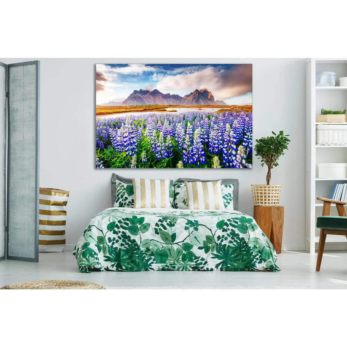 Magical Lupine Flowers №Sl706 Ready To Hang Canvas Print 1
