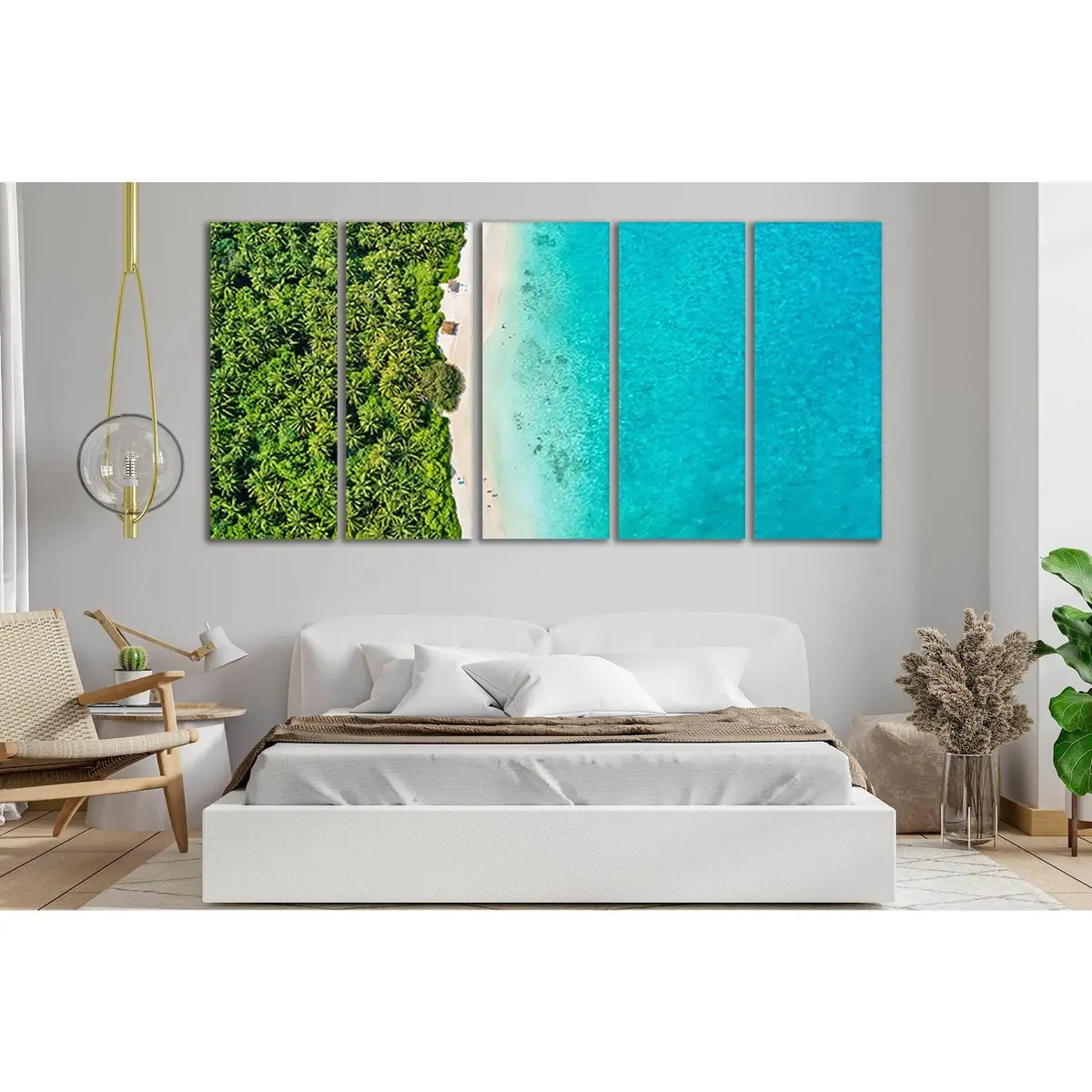 Maldives Beach SL57 Canvas Wall Art – Pre-Strung & Ready to Hang