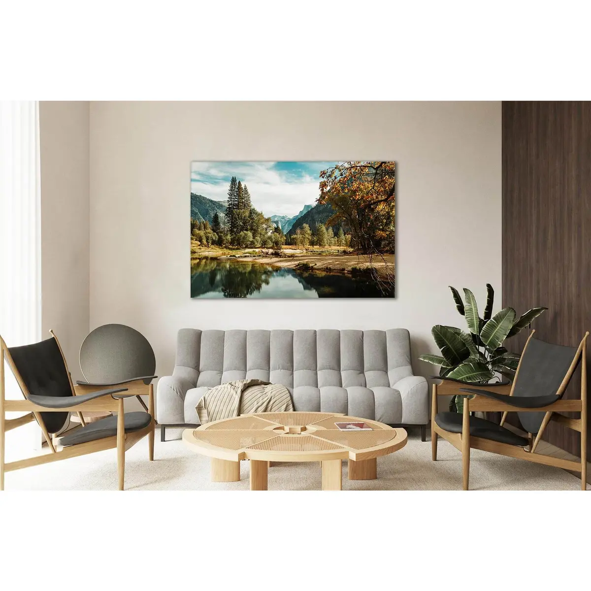 Maligne Lake №Sl01 Ready To Hang Canvas Print 1