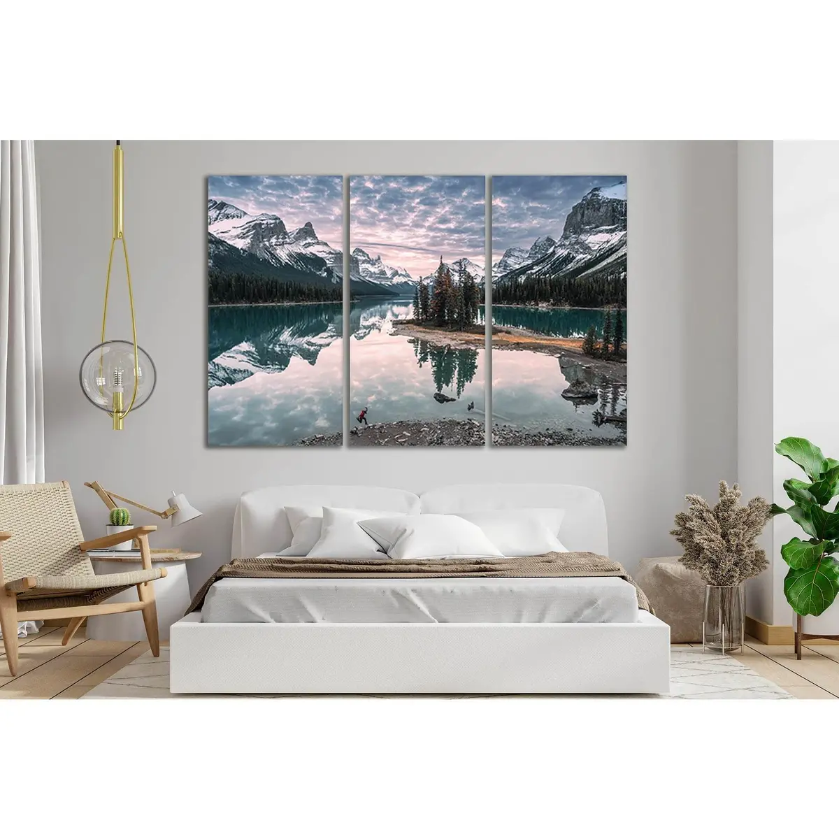 Maligne Lake №Sl36 Ready To Hang Canvas Print 5