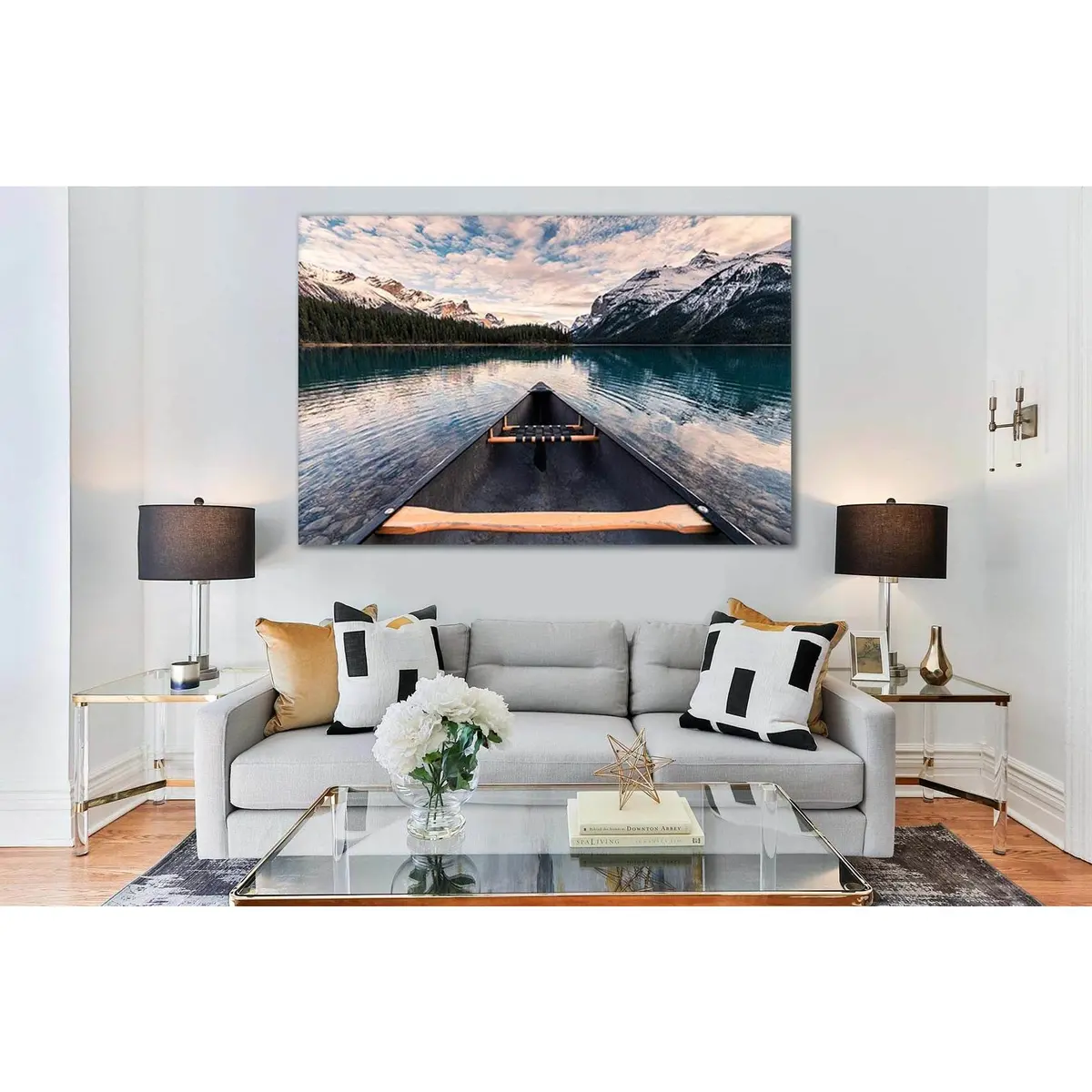 Maligne Lake №Sl41 Ready To Hang Canvas Print 1