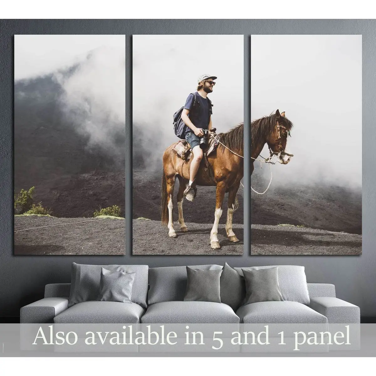 Man On Horse Canvas Print №5019 5