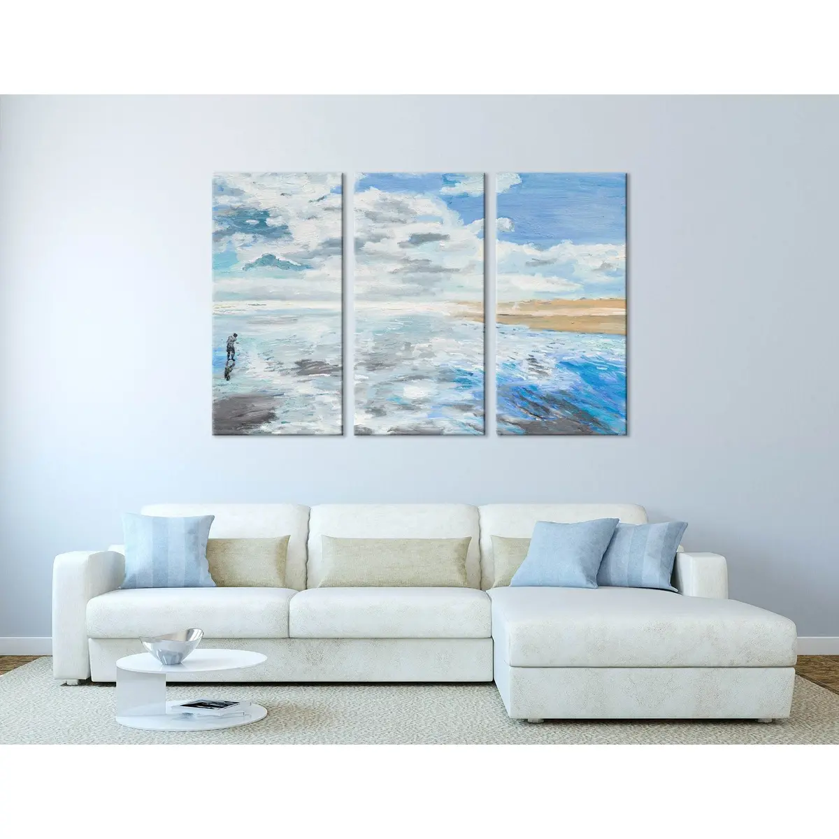 Man On The Seaside Abstract №04327 Ready To Hang Canvas Print 5