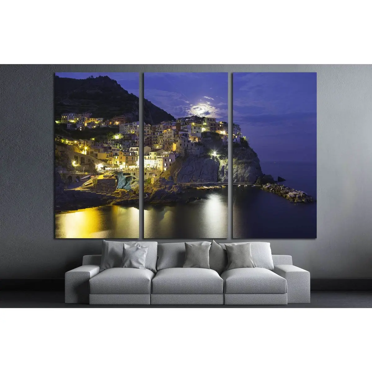Manarola, Cinque Terre, Italy №1240 Ready To Hang Canvas Print 3